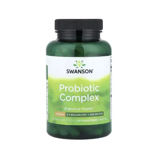 [087614020792] Swanson Complejo Probiótico, Salud Digestiva, 120 Cápsulas Vegetales Embo® Ap 