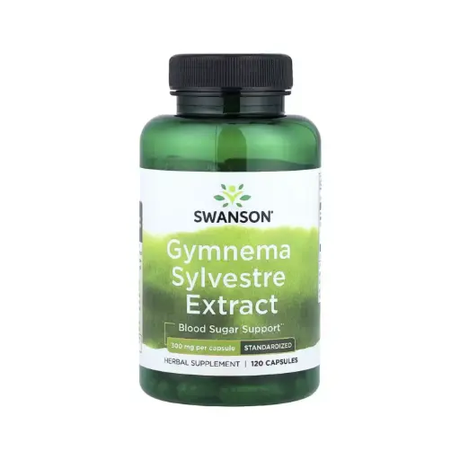 [087614040455] Swanson Extracto De Gymnema Sylvestre, Estandarizado, Refuerzo Para La Glucemia, 300 Mg, 120 Cápsulas 