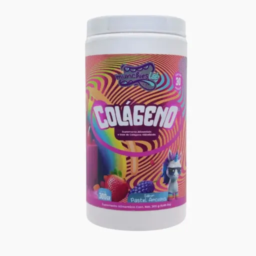 [736372363936] Munchieslab Colageno Hidrolizado 30 Servicios Sabor Pastel Arcoiris