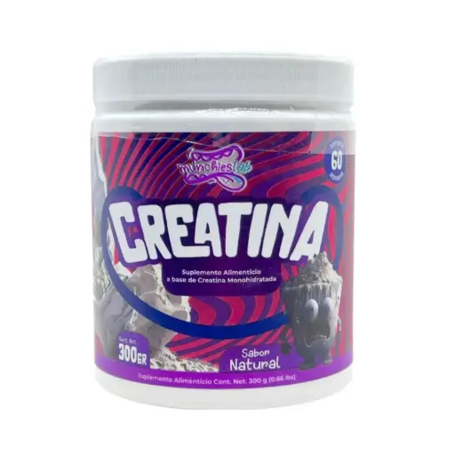 [736372361943] Munchieslab Creatina Monohidratada 60 Servicios Sin Sabor