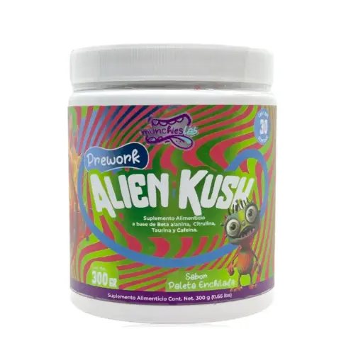 [736372361967] Munchieslab Preentreno Alien Kush 30 Servicios Sabor Paleta Enchilada