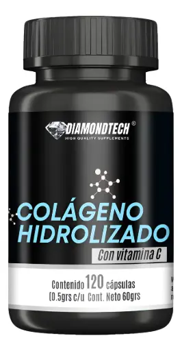 [7503038640260] DiamondTech Colageno Hidrolizado con Vitamina C 120 Capsulas 