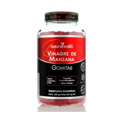 [7501853800647] Natural Health Gomitas Vinagre De Manzana Sabor Cereza 120 Unidades