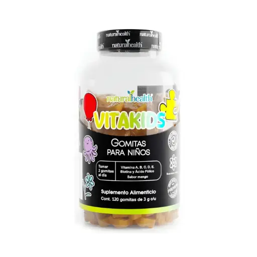 [7501853801927] Natural Health VitaKids 120 Gomitas, Multivitamínico Infantil