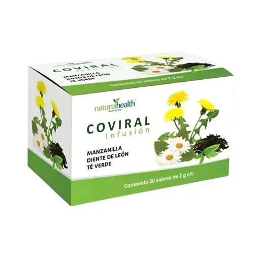 [7501853804997] Natural Health Coviral 30 Sobres, Infusión de Manzanilla y Diente de León