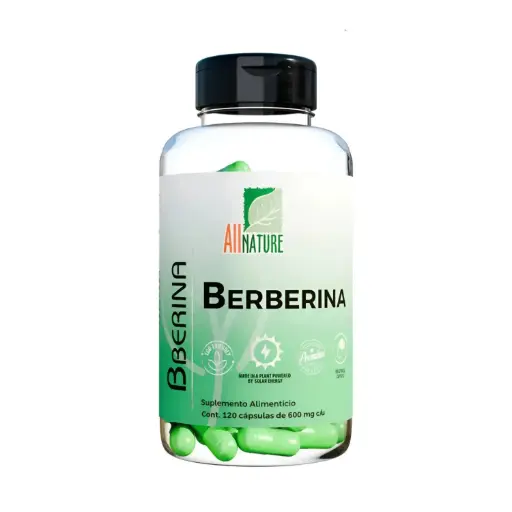 [7501853804157] All Nature Berberina 600mg, 120 Capsulas