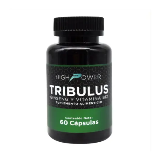 [7501060806180] High Power Tribulus Ginseng Y Vitamina B 12 60 Capsulas Soporte De Energia