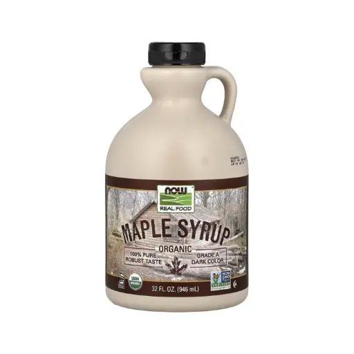 [733739069443] Now Foods Jarabe De Arce Orgánico Grado A Oscuro, Endulzante Natural Premium 946 Ml