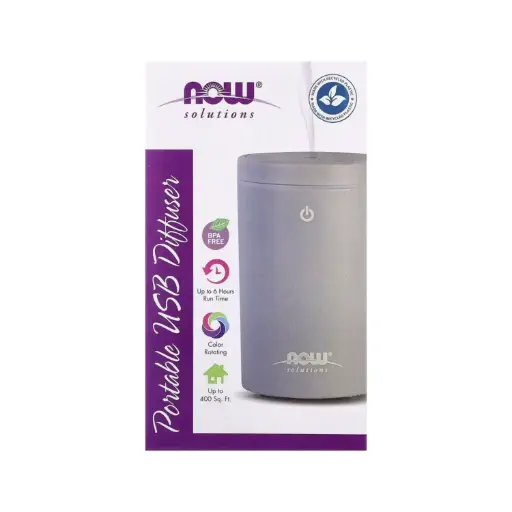 [733739074850] Now Foods Soluciones Difusor De Aceite Portátil Ultrasónico Usb Para Aromaterapia 1 Difusor