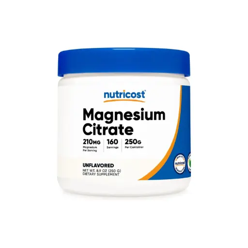 [810139573173] Nutricost Citrato de Magnesio 250g - Citrato de Magnesio Polvo - Digestión - Energía - Relajación - Hecho en USA