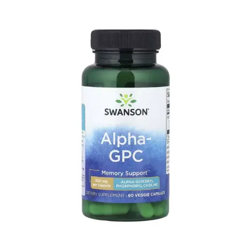 [087614210353] Swanson Alpha Gpc, Refuerzo Para La Memoria, 300 Mg, 60 Cápsulas Vegetales 