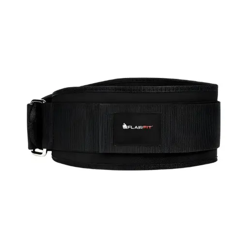 [7502309370257] Flairfit Cinturón Mediano Powerlifting Pesista Gym Crossfit Velcro Alta Resistencia