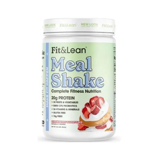 [666222009940] Fit & Lean Meal Shake Proteina Sabor Pastel De Fresa 365g