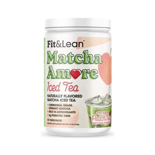 [666222010199] Fit & Lean Matcha Amore 30 Servs Sabor Té De Durazno 
