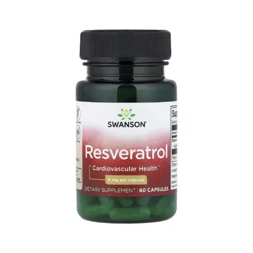 [087614021096] Swanson Resveratrol, Salud Cardiovascular, 5 Mg, 60 Cápsulas 