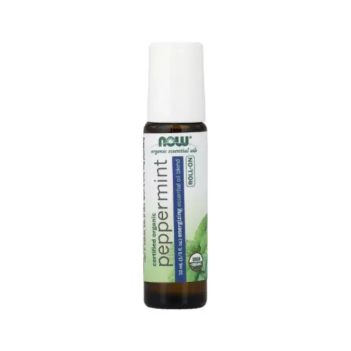 [733739079060] Now Foods Aceites Esenciales Orgánicos Para Aromaterapia Roll-on De Menta 10 Ml (1/3 Oz. Líq.)