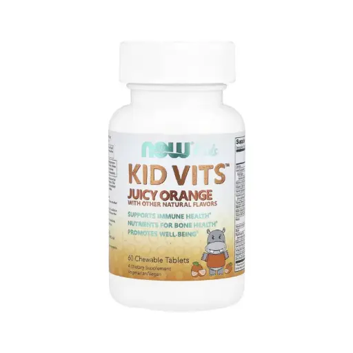 [733739038845] Now Kids Supplements Multivitamínico Kid Vits, Promueve La Salud Inmunitaria 60 Tabletas Masticables