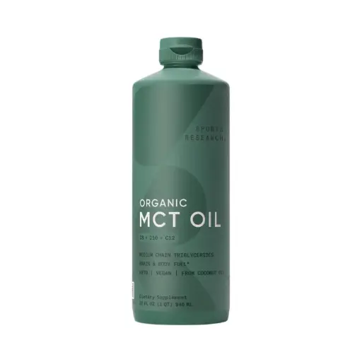 [023249010272] Sports Research Aceite MCT Orgánico 946 ml (32 fl oz)