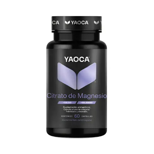 [7503053821309] Yaoca Citrato De Magnesio Con Calcio Y Colageno 60 Cápsulas