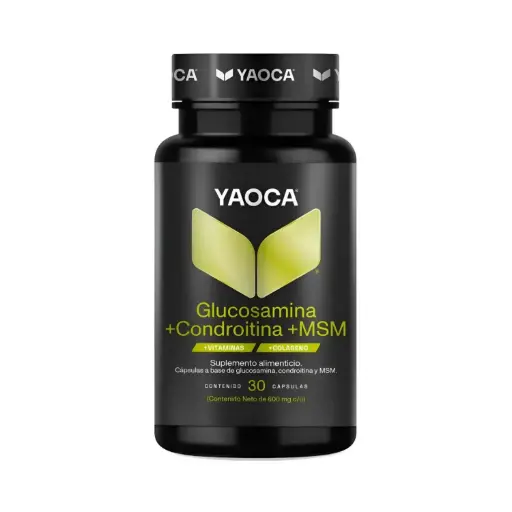 [7503053821330] Yaoca Glucosamina + Condroitina + MSM Con Vitaminas Y Colágeno 30 Cápsulas