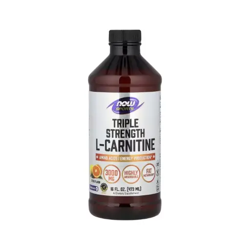 [733739000644] Now Foods Sports L-Carnitina Líquida De Triple Concentración 3000 Mg, Aminoácidos Y Producción De Energía 473 Ml (16 Oz. Líq.)