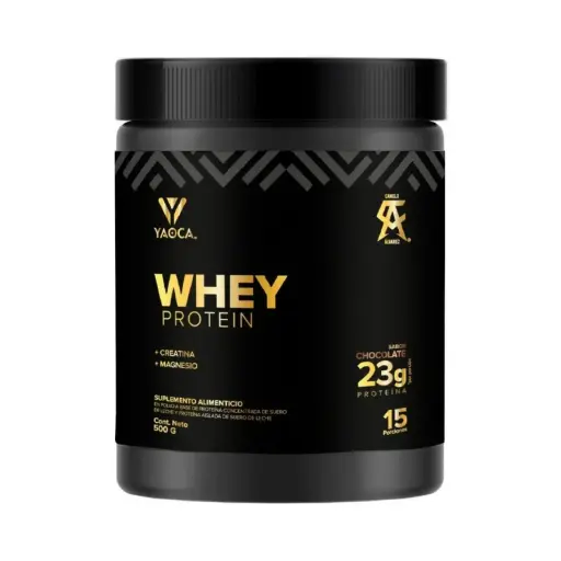 [7503036171445] Yaoca Proteína Whey En Polvo De 500g 15 Servicios Sabor Chocolate