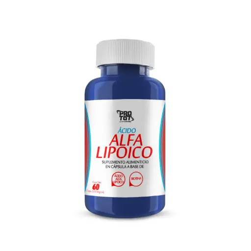 [7503006586668] PROTGT Acido Alfa Lipoico 550 mg 60 Capsulas  Antioxidante