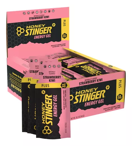 [810815020168.] Honey Stinger, Gel energético, Fresa & kiwi, 24 sobres, 31 g (1,1 oz) cada uno