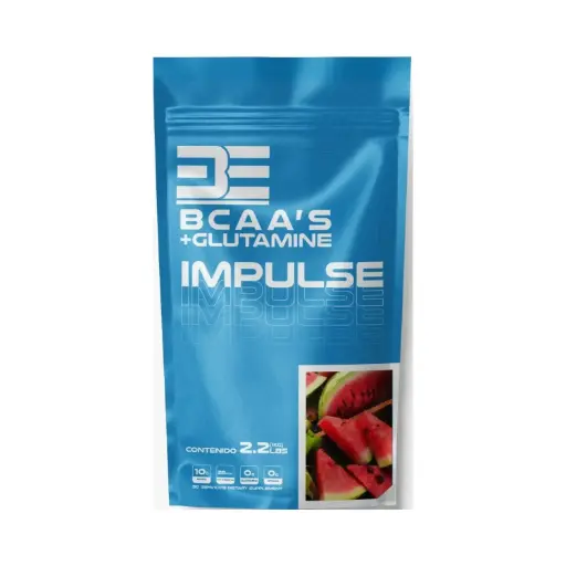 [7502450145148.] Be Supplements, Bcaa's + Glutamina 1 Kg, 50 Servicios de 20 g, Rendimiento y Recuperación muscular 