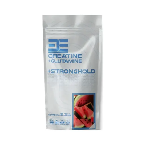 [7502450145155] Be Supplements Stronghold Creatina + Glutamina, 1 Kg, 50 Servicios, Rendimiento Físico y Recuperación