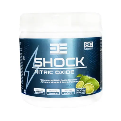 [736372362100] Be Supplements, Be Shock Oxido Nitrico Beta Alina, Citrulina y Cafeina, 400 g, 80 Servicios, Desarrollo de Reistencia 