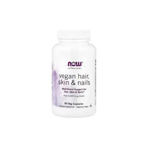 [733739033819] Now Foods Solutions Refuerzo Vegano Para El Cabello, La Piel Y Las Uñas 90 Cápsulas Vegetales 