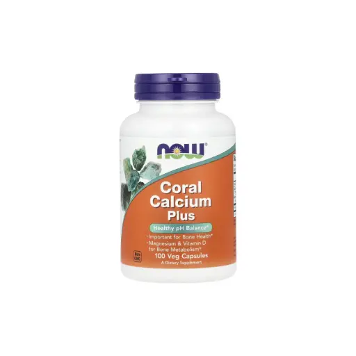 [733739012760] Now Foods Calcio Plus Coral Equilibrio Saludable De Ph 100 Cápsulas Vegetarianas