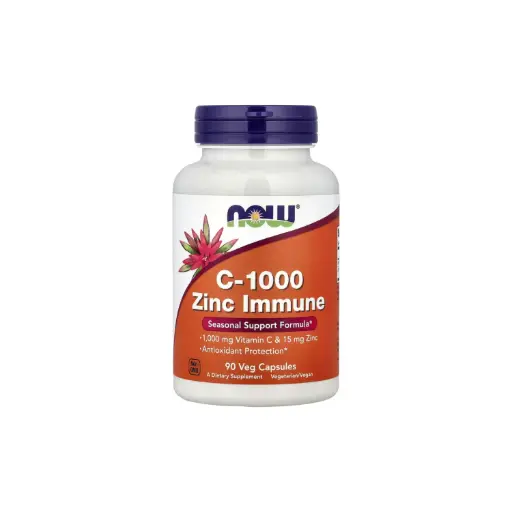 [733739006943] Now Foods Suplemento Inmunitario De Vitamina C-1000 Y Zinc, 1000 Mg De Vitamina C Y 15 Mg De Zinc, 90 Cápsulas Vegetales