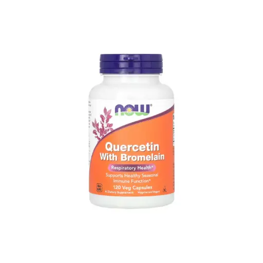 [733739030702] Now Foods Quercetina Con Bromelaína, Refuerza La Función Inmunitaria Estacional Saludable, Salud Respiratoria 120 Cápsulas Vegetales 