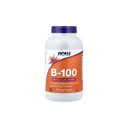 [733739004383] Now Foods B-100, Complejo B Para Máxima Efectividad, Salud Del Sistema Nervioso 250 Cápsulas Vegetarianas