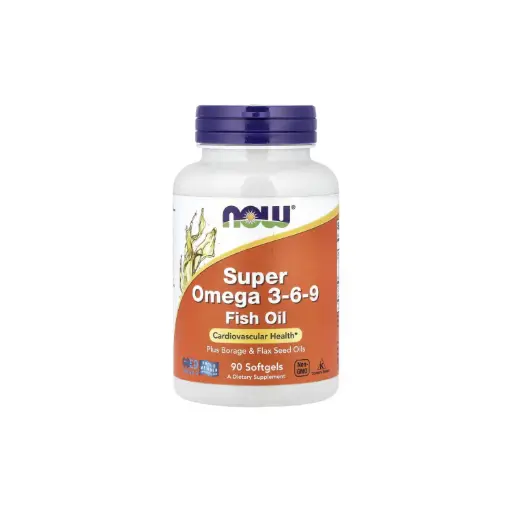 [733739018397] Now Foods Aceite De Pescado Con Super Omega-3, 6 Y 9, Salud Cardiovascular 90 Cápsulas Blandas 
