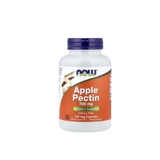 [733739064257] Now Foods Pectina De Manzana 700 Mg, Refuerzo Intestinal, Fibra Alimentaria 120 Cápsulas Vegetales 
