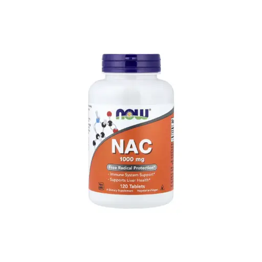 [733739001856] Now Foods Nac 1000 Mg, Refuerzo Para El Sistema Inmunitario, Promueve La Salud Del Hígado Y Protección Contra Los Radicales Libres 120 Tabletas 