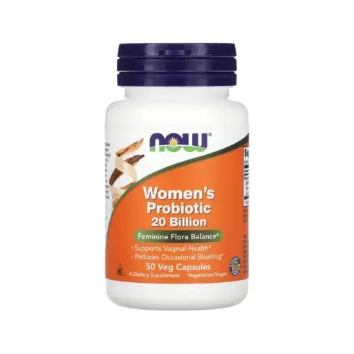 [733739029065] Now Foods Suplemento Probiótico Para Mujeres 20 Billones De UFC, Equilibrio De La Flora Femenina Y Refuerza La Salud Vaginal 50 Cápsulas Vegetales