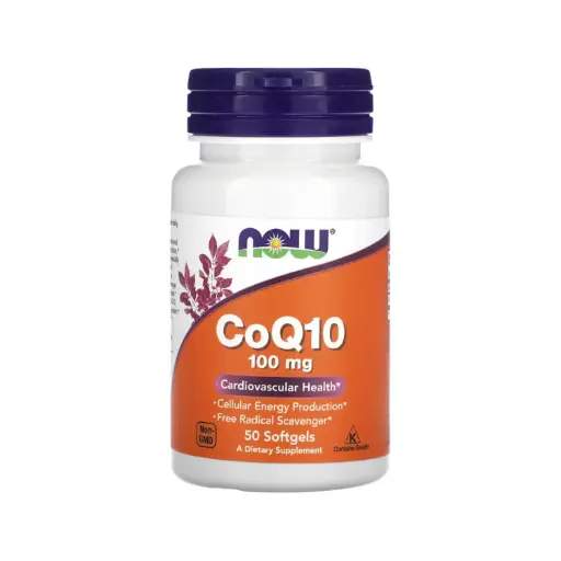 [733739032089] Now Foods CoQ10 100 Mg, Salud Cardiovascular 50 Cápsulas Blandas 