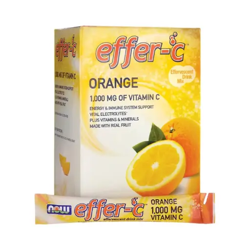 [733739006134] Now Suplementos Effer-C™, Electrolitos Vitales 1000 Mg De Vitamina C, 30 Paquetes 