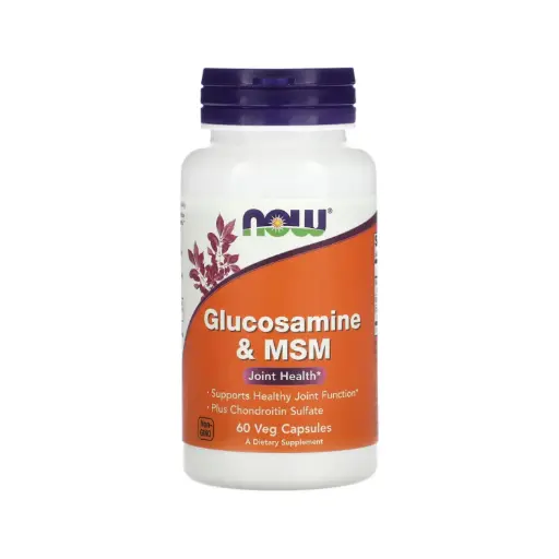 [733739032782] Now Foods Glucosamina Y MSM Más Sulfato De Condroitina, Salud De Las Articulaciones 60 Cápsulas Vegetales 