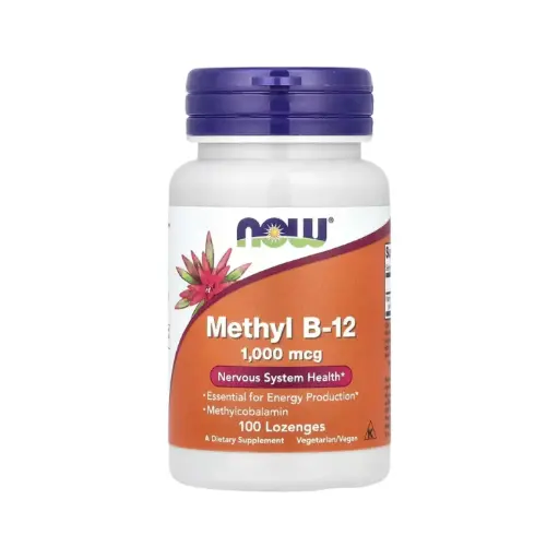 [733739004956] Now Foods Metil B12 1000 mcg, Producto Esencial Para La Producción De Energía Y Salud Del Sistema Nervioso 100 Pastillas