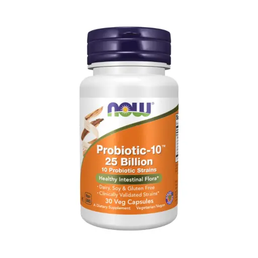 [733739029379] Now Foods Probióticos Probiotic 10 25 Billion, Salud Intestinal 30 Capsulas Vegetales