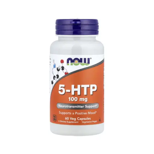 [733739001054] Now Foods 5-HTP 100 Mg, Promueve Un Estado De Ánimo Positivo Y Refuerzo Para Los Neurotransmisores 60 Cápsulas Vegetales
