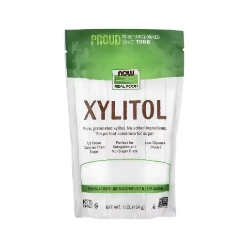 [733739069832] Now Foods Real Food Xylitol 454 G (1 Lb) Producto Perfecto Para Dietas Cetogénicas Y Sin Azúcar, Mide Y Sabe A Azúcar, Pero Sin Todas Las Calorías