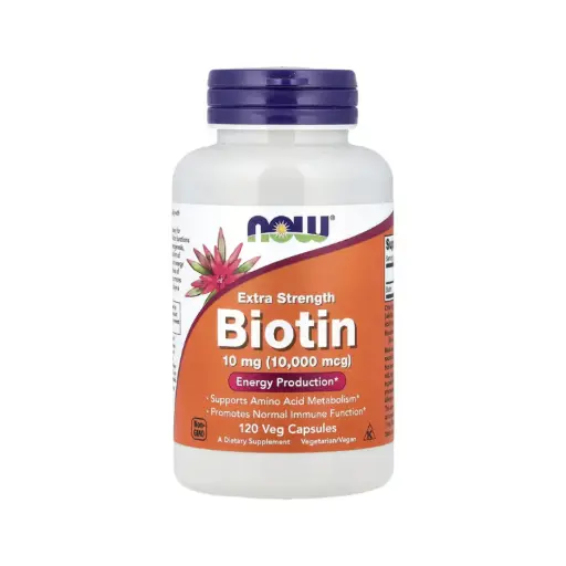 [733739004796] Now Foods Biotina 10 Mg, Concentración Extra 120 Cápsulas Vegetales