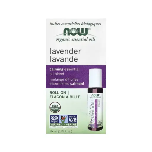 [733739079053] Now Foods Aceites Esenciales Orgánicos Roll-On De Lavanda 10 Ml (1/3 Oz. Líq.) 