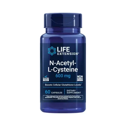 [737870154365] Life Extension N-acetil-L-cisteína 600 mg, 60 cápsulas vegetarianas